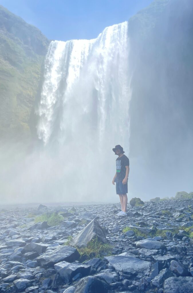 Iceland waterfall Skogafoss