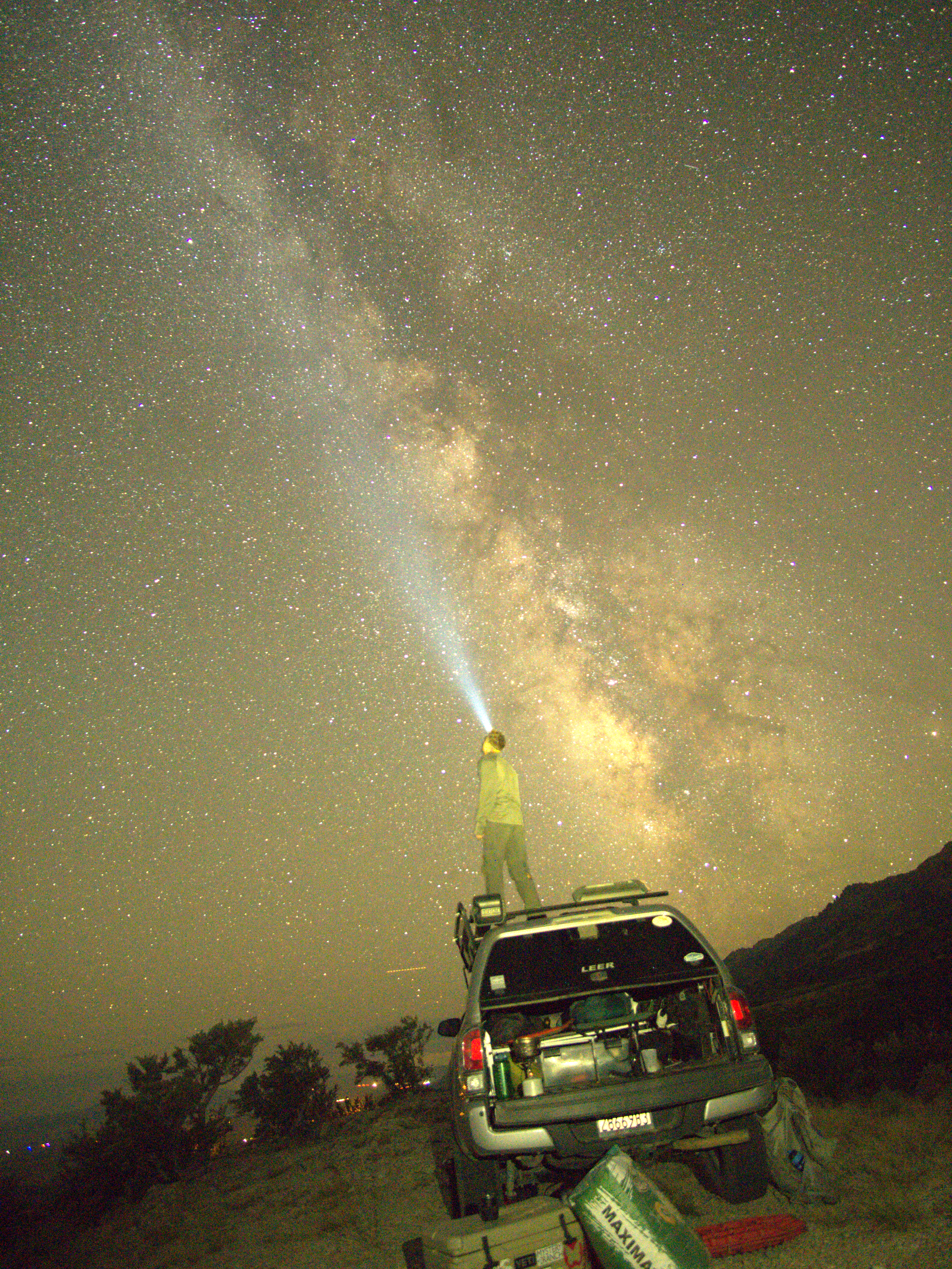 Milky Way astrophotography in Nevada long exposure